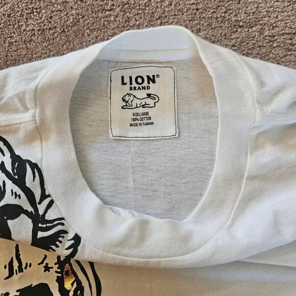 Skull in Lions Mouth "King of the Jungle", NWT, Size L - Picture 3 of 4